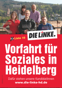 Das Wahlplakat der Linkspartei.