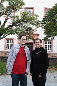 Sebastian Rohlederer und Constanze Erhard von der Grünen Hochschulgruppe