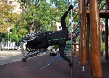 Zum Pumpen in den Park