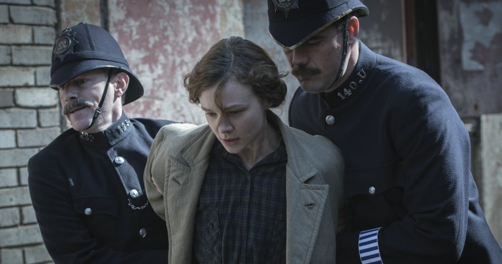 Maud Watts (Carey Mulligan) wird nach einer Aktion der Suffragetten zum wiederholten Mal verhaftet. Bild: Concorde Filmverleih GmbH