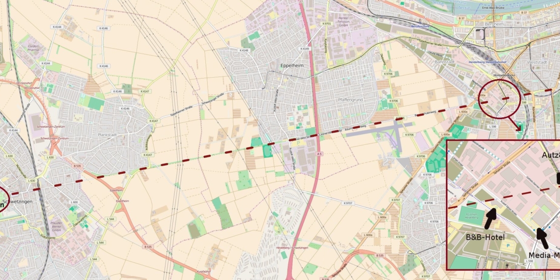 Alte Pfade in neuem Stadtplan