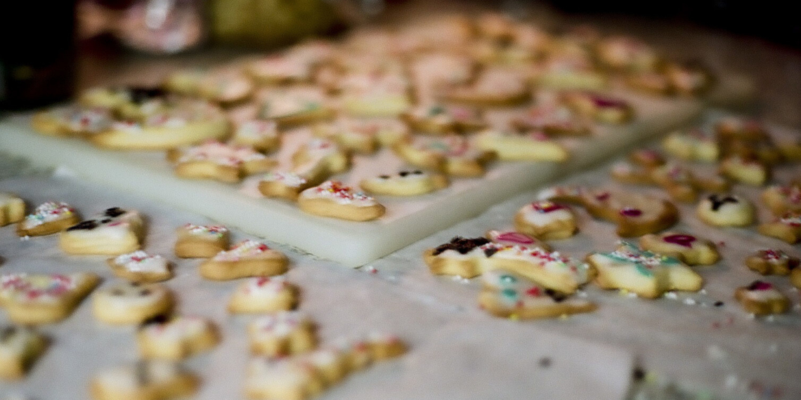 Plätzchen mit Zuckerguss