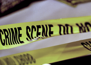 Gelbes Polizei-Absperrband