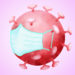 Ein Coronavirus mit Mund-Nasen-Schutz? Warum denn nicht, es ist ja nur ein Symbolbild. Illustration: Nicolaus Niebylski