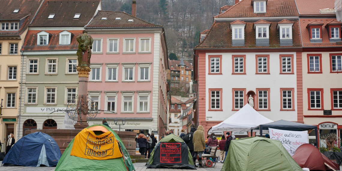 Protestcamp gegen EU-Flüchtlingspolitik
