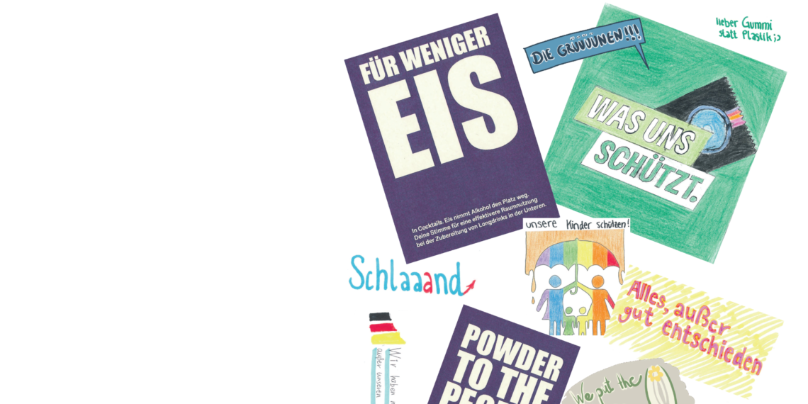 alternative Wahlplakate