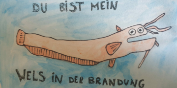 Mein Wels in der Brandung