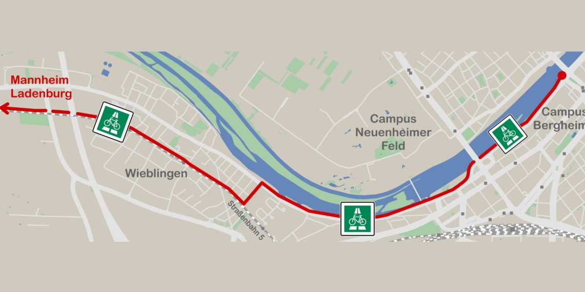 Fahrradautobahn mit Hindernissen